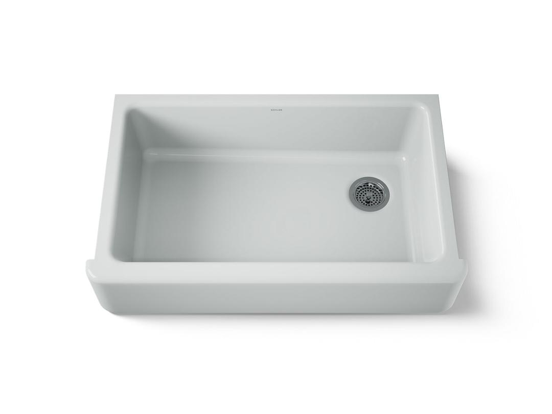 Kohler | Whitehaven | Self Trimming Kitchen Sink - Ice Grey by Kohler