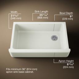 Kohler | Whitehaven | Self Trimming Kitchen Sink - Dune - image 3