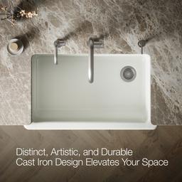 Kohler | Whitehaven | Self Trimming Kitchen Sink - Dune - image 4