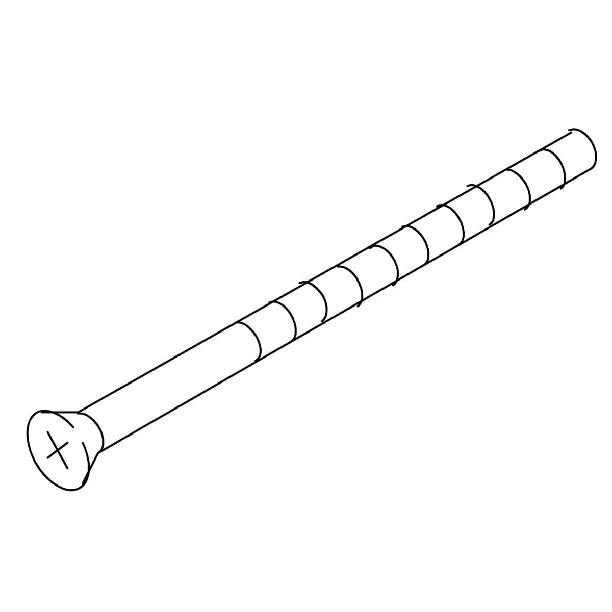 Kohler Genuine Parts Screw, 10-24 X 3.25 - Brushed Black Pvd by Kohler Genuine Parts