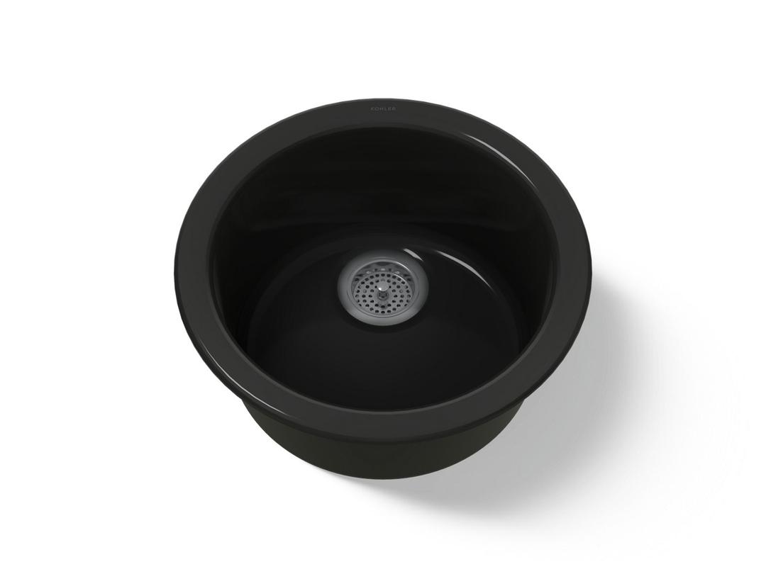 Kohler | Porto Fino | Drop In Bar Sink - Black by Kohler