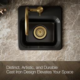 NorthlandE 15'' top-mount single-bowl bar sink - image 5