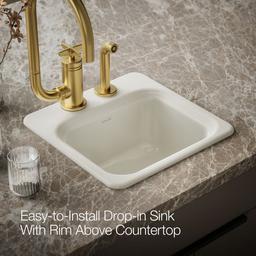 NorthlandE 15'' top-mount single-bowl bar sink - image 6