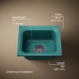 Kohler | Northland | Undermount Kitchen Sink - Teal - image 3
