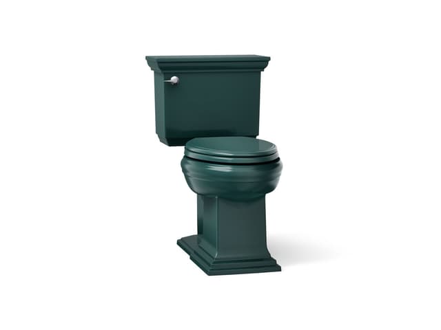 Kohler Memoirs Stately Two-piece elongated with concealed trapway, 1.28 gpf - Teal