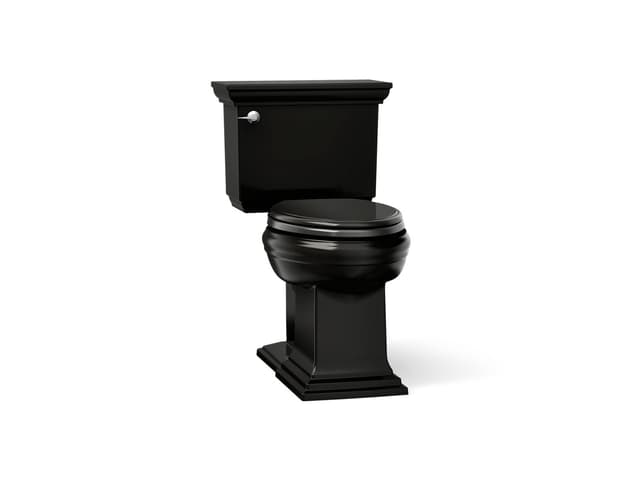 Kohler | Memoirs Stately | Floor Mount Two Piece Toilet - Black
