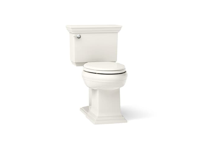 Kohler Memoirs Stately ContinuousClean ST two-piece elongated toilet with concealed trapway, 1.28 gpf - Biscuit