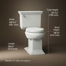 Memoirs Stately Two-piece elongated with concealed trapway, 1.28 gpf - image 3