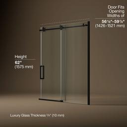 Kohler | Composed | Shower Door - Matte Black - image 3