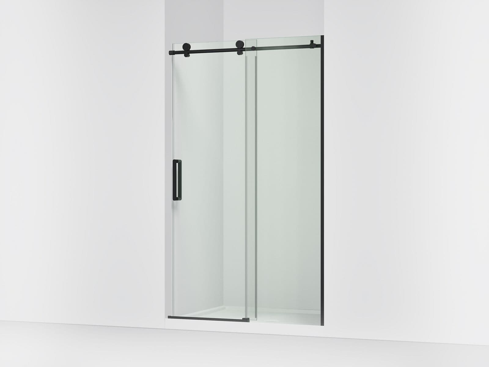 Kohler Composed™ 44-1/8"-47-7/8" W x 78" H sliding shower door with 3/8"-thick Crystal Clear glass by Kohler