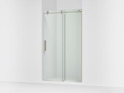 Kohler ComposedE Sliding shower door, 78'' H x 44-1/8 - 47-7/8'' W, with 3/8'' thick Crystal Clear glass - Anodized Brushed Nickel - image 1
