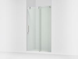 Kohler ComposedE Sliding shower door, 78'' H x 44-1/8 - 47-7/8'' W, with 3/8'' thick Crystal Clear glass - Bright Polished Silver - image 1