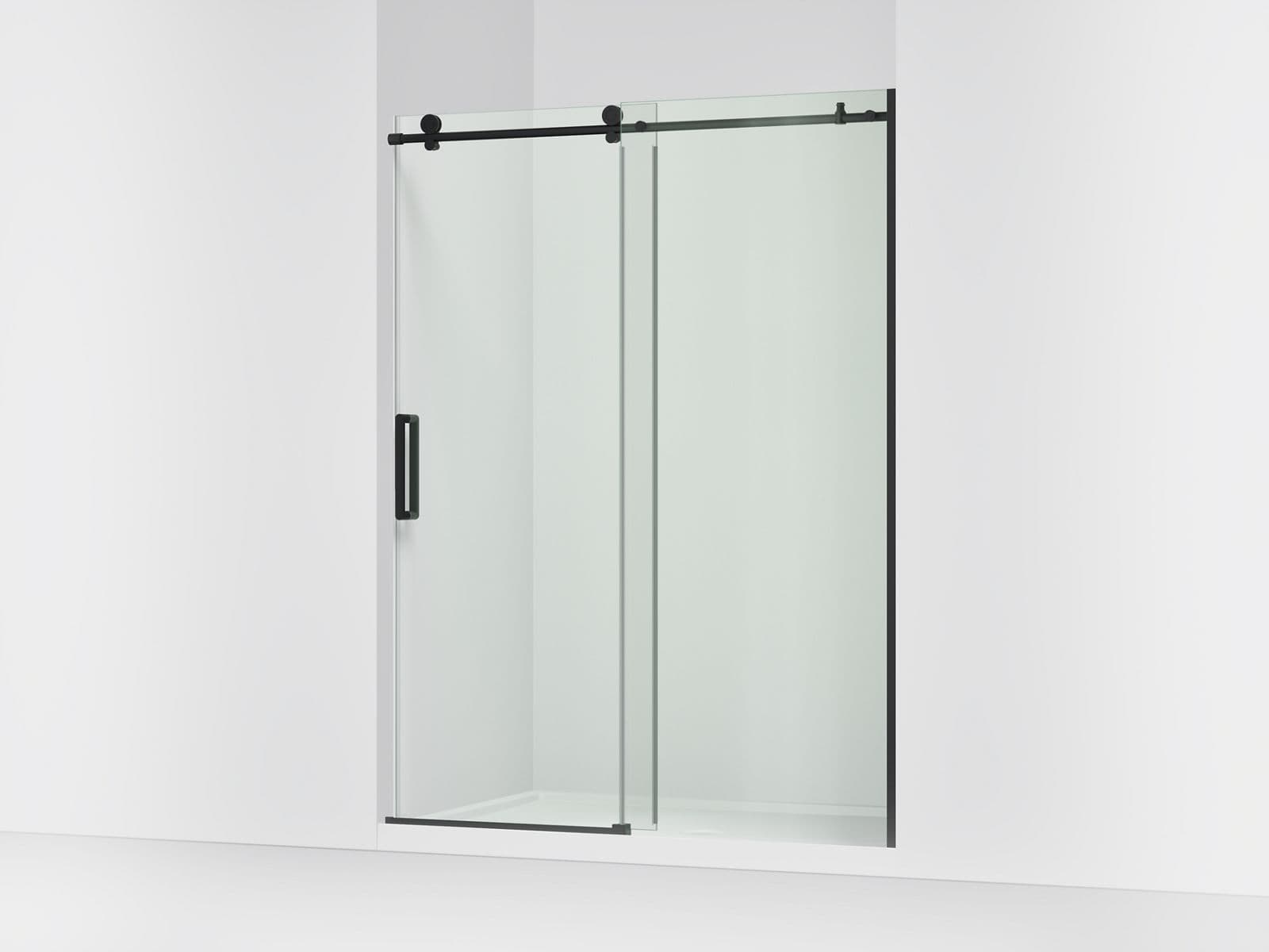 Kohler Composed™ 56-1/8"-59-7/8" W x 78" H sliding shower door with 3/8"-thick Crystal Clear glass by Kohler