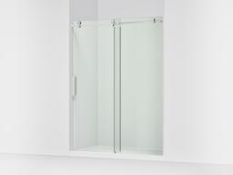 Kohler ComposedE Sliding shower door, 78'' H x 56-1/8 - 59-7/8'' W, with 3/8'' thick Crystal Clear glass - Bright Polished Silver - image 1