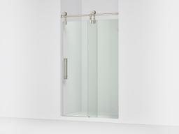 ArtifactsE 80-7/8'' H sliding shower door with 3/8''-thick glass - Vibrant Brushed Nickel - image 1