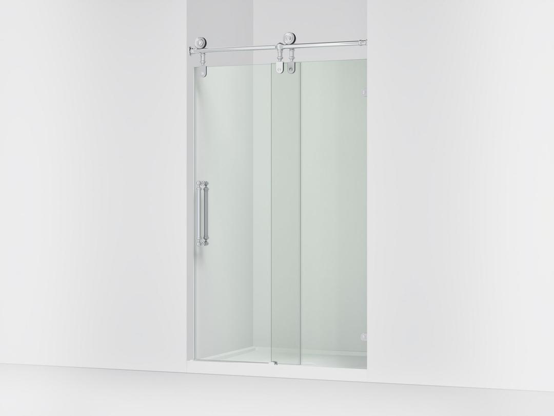 ArtifactsE 80-7/8'' H sliding shower door with 3/8''-thick glass - Polished Chrome by Kohler