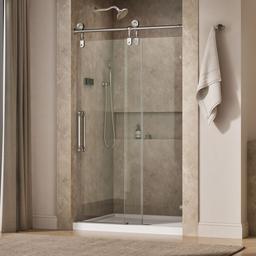 ArtifactsE 80-7/8'' H sliding shower door with 3/8''-thick glass - Vibrant Polished Nickel - image 2