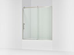 Kohler Rely 62-1/2'' H sliding bath door with 3/8''-thick glass - Anodized Brushed Nickel - image 1