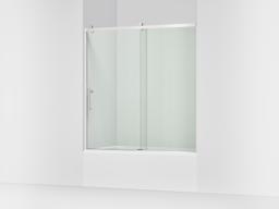 Kohler Rely 62-1/2'' H sliding bath door with 3/8''-thick glass - Bright Polished Silver - image 1