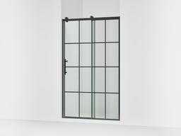 Kohler Rely 77'' H sliding shower door with 3/8''-thick glass - Matte Black - image 1