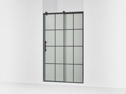 Kohler Rely 77'' H sliding shower door with 3/8''-thick glass - Matte Black - image 1