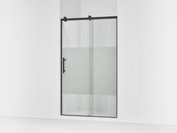 Kohler Rely 77'' H sliding shower door with 3/8''-thick glass - Matte Black - image 1