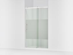 Kohler Rely 77'' H sliding shower door with 3/8''-thick glass - Bright Polished Silver - image 1