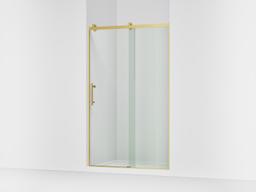 Kohler Rely 77'' H sliding shower door with 3/8''-thick glass - Vibrant Brushed Moderne Brass - image 1
