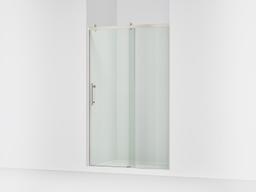 Kohler Rely 77'' H sliding shower door with 3/8''-thick glass - Anodized Brushed Nickel - image 1