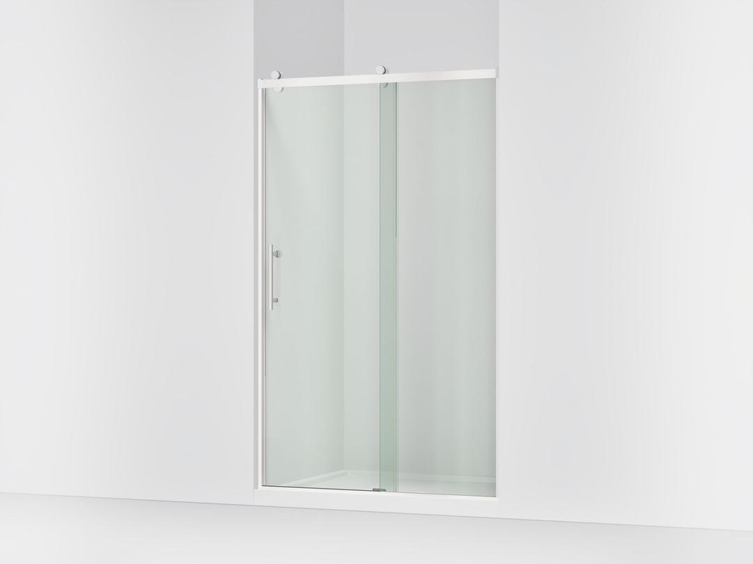 Kohler Rely 77'' H sliding shower door with 3/8''-thick glass - Bright Polished Silver by Kohler