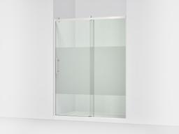 Kohler Rely 77'' H sliding shower door with 3/8''-thick glass - Bright Polished Silver - image 1