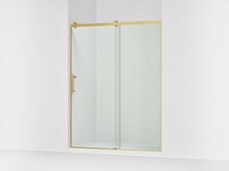 Kohler Rely 77'' H sliding shower door with 3/8''-thick glass - Vibrant Brushed Moderne Brass - image 1