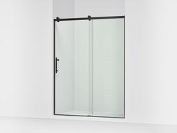 Kohler Rely 77'' H sliding shower door with 3/8''-thick glass - Matte Black - image 1