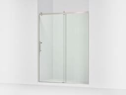 Kohler Rely 77'' H sliding shower door with 3/8''-thick glass - Anodized Brushed Nickel - image 1