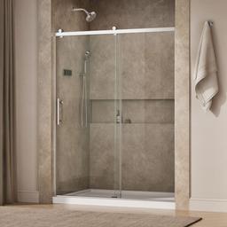 Kohler Rely 77'' H sliding shower door with 3/8''-thick glass - Bright Polished Silver - image 2