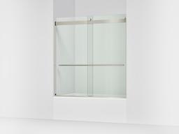 Kohler Levity Plus 61-9/16'' H sliding bath door with 3/8''-thick glass - Anodized Brushed Nickel - image 1