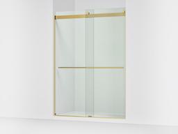 Kohler Levity Plus 81-5/8'' H sliding shower door with 3/8''-thick glass - Vibrant Brushed Moderne Brass - image 1