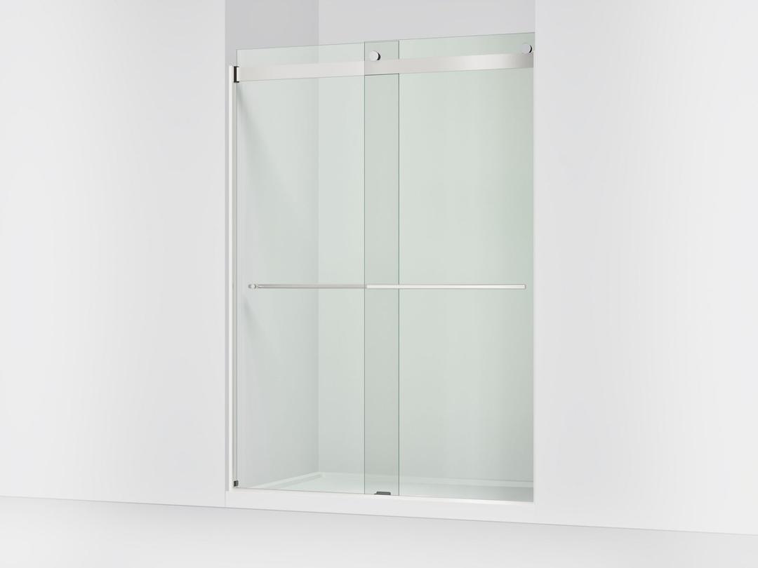 Kohler Levity Plus 81-5/8'' H sliding shower door with 3/8''-thick glass - Bright Polished Silver by Kohler