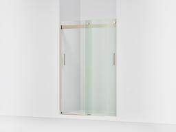 Kohler Levity Sliding shower door, 74'' H x 43-5/8 - 47-5/8'' W, with 1/4'' thick Crystal Clear glass - Anodized Brushed Bronze - image 1