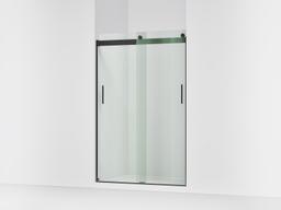 Kohler Levity Sliding shower door, 74'' H x 43-5/8 - 47-5/8'' W, with 1/4'' thick Crystal Clear glass - Matte Black - image 1