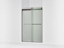 Kohler Levity Sliding shower door, 74'' H x 44-5/8 - 47-5/8'' W, with 1/4'' thick Frosted glass - Anodized Dark Bronze - image 1