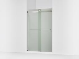 Kohler Levity Sliding shower door, 74'' H x 44-5/8 - 47-5/8'' W, with 1/4'' thick Frosted glass - Matte Nickel - image 1