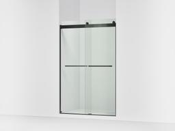 Kohler Levity Sliding shower door, 74'' H x 44-5/8 - 47-5/8'' W, with 1/4'' thick Crystal Clear glass - Matte Black - image 1