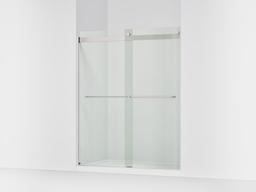 Kohler Levity 74'' H sliding shower door with 1/4''-thick glass - Matte Nickel - image 1