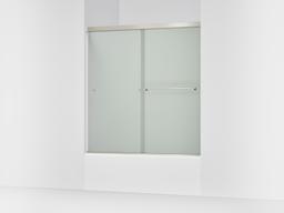 Revel Sliding bath door, 62'' H x 56-5/8 - 59-5/8'' W, with 5/16'' thick Frosted glass - image 1