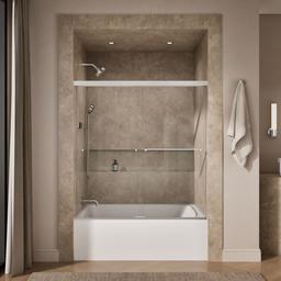 Kohler | Revel | Sliding Shower Door - Bright Polished Silver - image 4