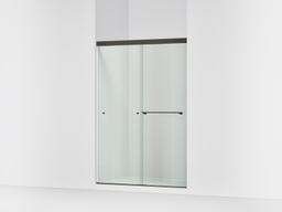 Kohler Revel Sliding shower door, 70'' H x 44-5/8 - 47-5/8'' W, with 5/16'' thick Crystal Clear glass - Anodized Dark Bronze - image 1