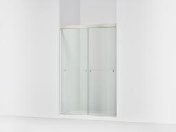 Kohler Revel Sliding shower door, 70'' H x 44-5/8 - 47-5/8'' W, with 1/4'' thick Crystal Clear glass - Anodized Brushed Nickel - image 1