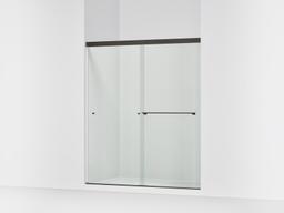 Kohler Revel Sliding shower door, 70'' H x 56-5/8 - 59-5/8'' W, with 1/4'' thick Crystal Clear glass - Anodized Dark Bronze - image 1