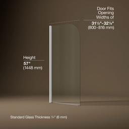 Aerie 32'' bath screen - image 3